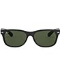 Color:Rubber Black - Image 2 - Unisex New Wayfarer 58mm Sunglasses