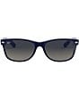 Color:Blue - Image 2 - Unisex New Wayfayrer 0RB2132 52mm Sunglasses