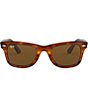 Color:Lite Tortoise - Image 2 - Unisex Original Wayfarer 50mm Sunglasses