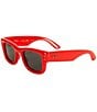 Ray-Ban Unisex Puffer RB4940 50mm Wayfarer Sunglasses, Color:Red/Ultra Black - Image 1