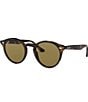 Ray-Ban Unisex RB2180 51mm Round Sunglasses, Color:Dark Havana - Image 1