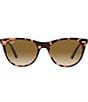 Color:Pink Havana - Image 2 - Unisex Rb2185 55mm Sunglasses