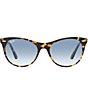 Color:Yellow Havana - Image 2 - Unisex Rb2185 55mm Sunglasses