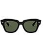 Ray-Ban Unisex RB2186 52mm Polarized Square Sunglasses, Color:Black - Image 2