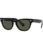 Color:Black - Image 1 - Unisex Rb2201 54mm Square Sunglasses