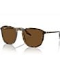 Ray-Ban Unisex Rb2203 55mm Polarized Sunglasses, Color:Brown - Image 1