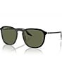 Color:Green - Image 1 - Unisex Rb2203 55mm Square Sunglasses