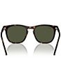Ray-Ban Unisex RB2210 53mm Havana Square Sunglasses, Color:Havana/Green - Image 4