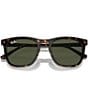 Ray-Ban Unisex RB2210 53mm Havana Square Sunglasses, Color:Havana/Green - Image 5
