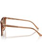 Ray-Ban Unisex RB2210 53mm Transparent Square Gradient Sunglasses, Color:Transparent Brown - Image 4