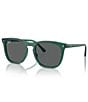 Color:Transparent Green - Image 1 - Unisex RB2210 53mm Transparent Square Sunglasses