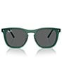 Color:Transparent Green - Image 2 - Unisex RB2210 53mm Transparent Square Sunglasses