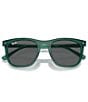Color:Transparent Green - Image 5 - Unisex RB2210 53mm Transparent Square Sunglasses