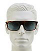 Ray-Ban Unisex RB2222F 57mm Square Sunglasses, Color:Striped Havana - Image 3
