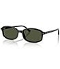 Ray-Ban Unisex RB2232 56mm Irregular Rectangle Sunglasses, Color:Black - Image 1