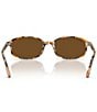 Ray-Ban Unisex RB2232 56mm Rectangle Polarized Sunglasses, Color:Brown Havana/Brown - Image 4