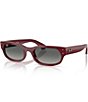 Ray-Ban Unisex RB2236 54mm Irregular Sunglasses - Image 1
