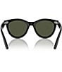 Ray-Ban Unisex RB2241 Wayfarer Way 54mm Round Sunglasses, Color:Black/Green - Image 3