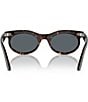 Ray-Ban Unisex RB2242 Wayfarer 53mm Havana Oval Sunglasses, Color:Havana/Blue - Image 3