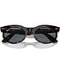 Ray-Ban Unisex RB2242 Wayfarer 53mm Havana Oval Sunglasses, Color:Havana/Blue - Image 5