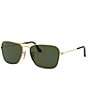 Color:Gold Dark Green - Image 1 - Unisex RB3136 55mm Rectangle Sunglasses