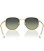 Ray-Ban Unisex RB3548 54mm Hexagonal Sunglasses, Color:Arista/Green Vintage - Image 3