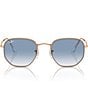 Ray-Ban Unisex RB3548 54mm Hexagonal Sunglasses, Color:Rose Gold - Image 2