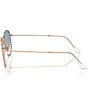 Ray-Ban Unisex RB3548 54mm Hexagonal Sunglasses, Color:Rose Gold - Image 4