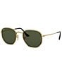 Color:Gold Green - Image 1 - Unisex RB3548N 48mm Square Sunglasses