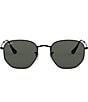 Color:Black Green - Image 2 - Unisex RB3548N 51mm Polarized Geometric Sunglasses