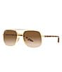 Color:Brown - Image 1 - Unisex RB3699 59mm Square Sunglasses