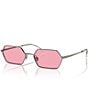 Color:Gunmetal/Pink - Image 1 - Unisex RB3728 58mm Irregular Sunglasses
