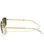 Ray-Ban Unisex RB3732 59mm Irregular Rectangle Sunglasses, Color:Arista/Green - Image 4