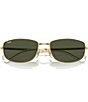 Ray-Ban Unisex RB3732 59mm Irregular Rectangle Sunglasses, Color:Arista/Green - Image 5