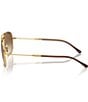 Ray-Ban Unisex RB3735 Bain Bridge 57mm Gold Frame Aviator Sunglasses, Color:Arista - Image 3