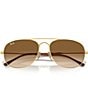 Color:Arista - Image 5 - Unisex RB3735 Bain Bridge 57mm Aviator Sunglasses