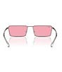 Color:Gunmetal/Pink - Image 4 - Unisex RB3741 Emy 59mm Rectangular Sunglasses