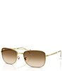 Ray-Ban Unisex RB3755 62mm Rectangle Sunglasses - Image 1