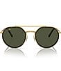 Color:Yellow - Image 2 - Unisex Rb3765 53mm Round Sunglasses
