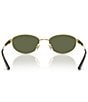 Ray-Ban Unisex RB3774D 55mm Polarized Oval Sunglasses, Color:Arista/Dark Green - Image 4