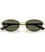 Ray-Ban Unisex RB3774D 55mm Polarized Oval Sunglasses, Color:Arista/Dark Green - Image 5