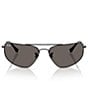 Ray-Ban Unisex RB3780 63mm Rectangle Sunglasses - Image 2
