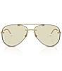Ray-Ban Unisex RB3791 62mm Polarized Aviator Sunglasses - Image 2
