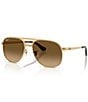 Ray-Ban Unisex RB3793 Bill Max 59mm Polarized Square Aviator Sunglasses - Image 1