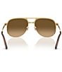 Ray-Ban Unisex RB3793 Bill Max 59mm Polarized Square Aviator Sunglasses - Image 3