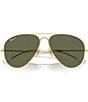 Color:Arista/Green - Image 5 - Unisex RB3825 62mm Polarized Aviator Sunglasses