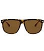 Ray-Ban Unisex RB4147 60mm Polarized Square Sunglasses, Color:Lite Havana - Image 2