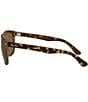 Ray-Ban Unisex RB4147 60mm Polarized Square Sunglasses, Color:Lite Havana - Image 3