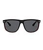 Ray-Ban Unisex RB4147 60mm Square Sunglasses, Color:Black - Image 2