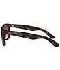 Color:Lite Tortoise - Image 3 - Unisex RB4165 51mm Rectangle Sunglasses